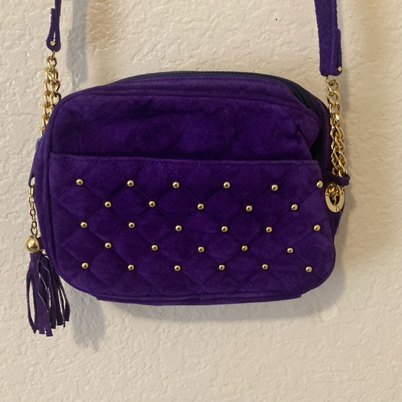 Worthington Handbags - Worthington Purple Crossbody Bag with Gold Chain new